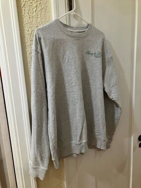 Sporty & Rich Grey Crewneck Sweatshirt Large